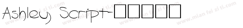 Ashley Script字体转换